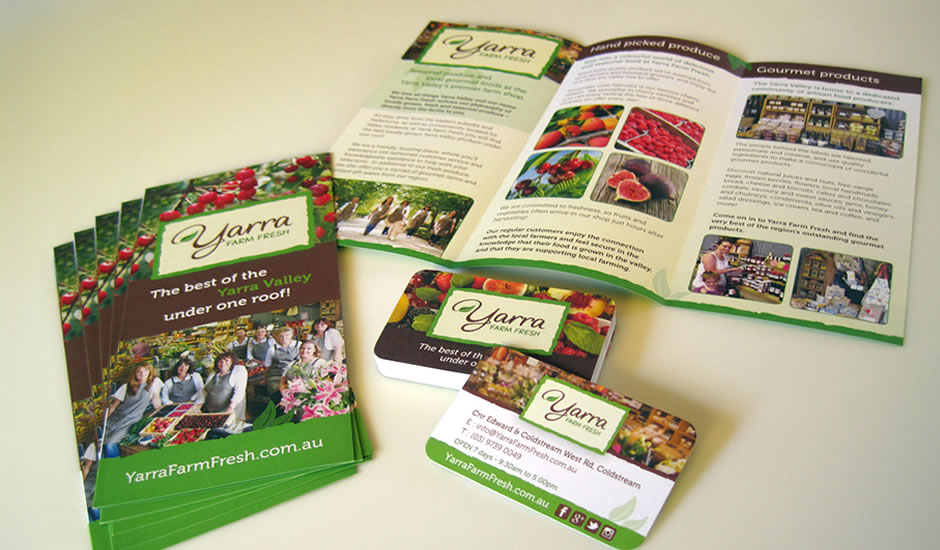 Graphic and brochure design Yarra Valley